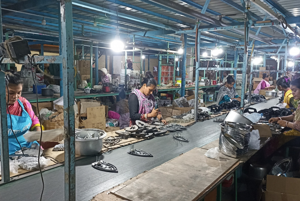 Saidpur, Nilphamarai workers in the factory